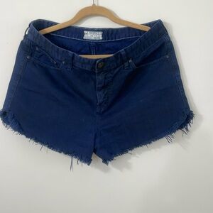 Free People Button Fly Fray Denim shorts